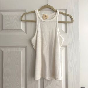 Sezane White Racer Tank